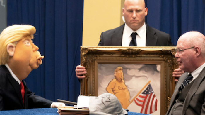 Former President Trump on Antiques Roadshow. 