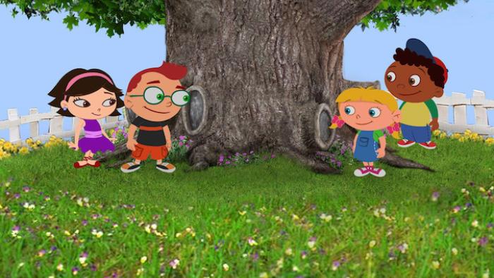 Little Einsteins under a tree