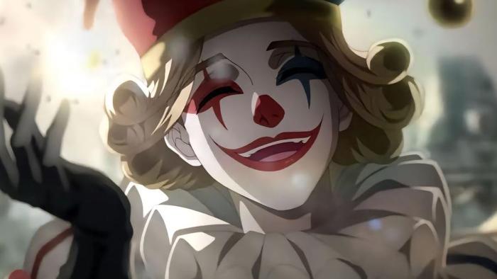 Lord of Mysteries TV Show: Angelica smiles as she wears clown makeup in a brightly lit room