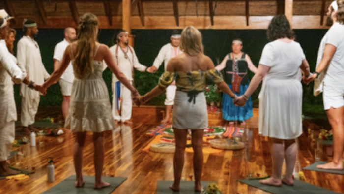 Lost Resort TV Show: Participating in an exercise