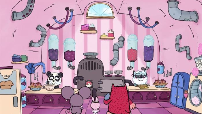 Love Monster TV Show: Love Monster in bakery
