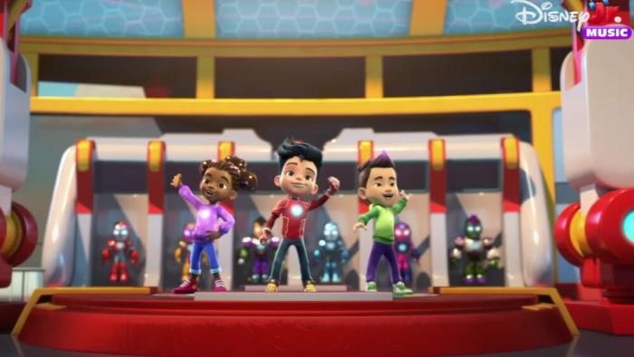 Marvel's Iron Man and His Awesome Friends TV Show: Tony, Riri, and Amadeus suit up