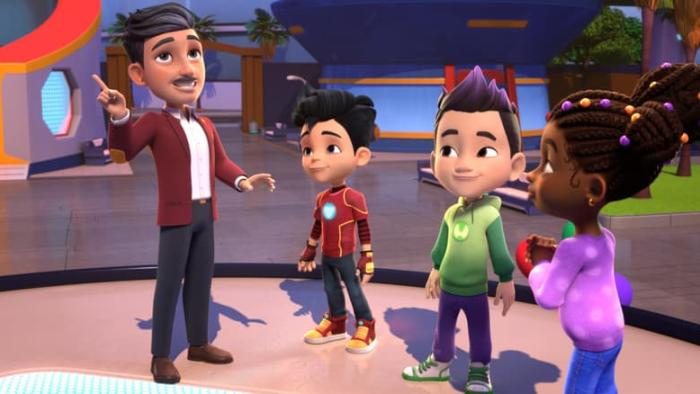 Marvel's Iron Man and His Awesome Friends TV Show: Tony, Riri, and Amadeus