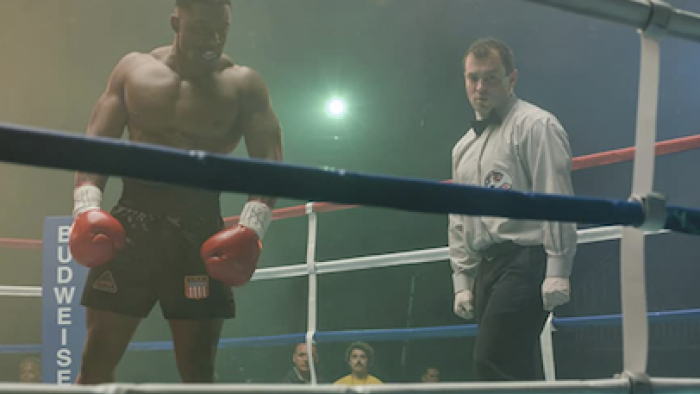 Mike TV Show: In the ring. 