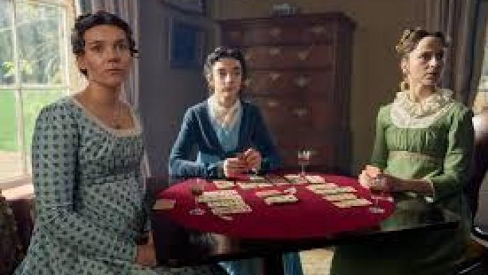 Miss Austen TV show screenshot #3: Austen and two other women play cards at a table