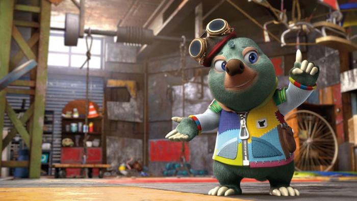 Moley TV show screenshot 4: Moley in Uncle Mishmosh's garage