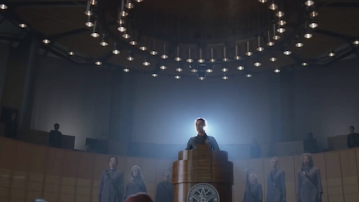 Motherland: Fort Salem TV Series: Addressing the new recruits. 