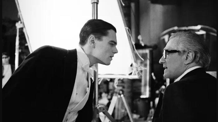 Mr. Scorsese TV show screenshot 2: Leonardo DiCaprio and Martin Scorsese on set