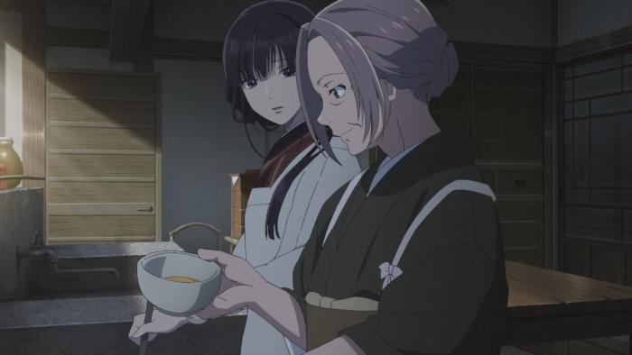 My Happy Marriage: Miyo watches Yurie cook