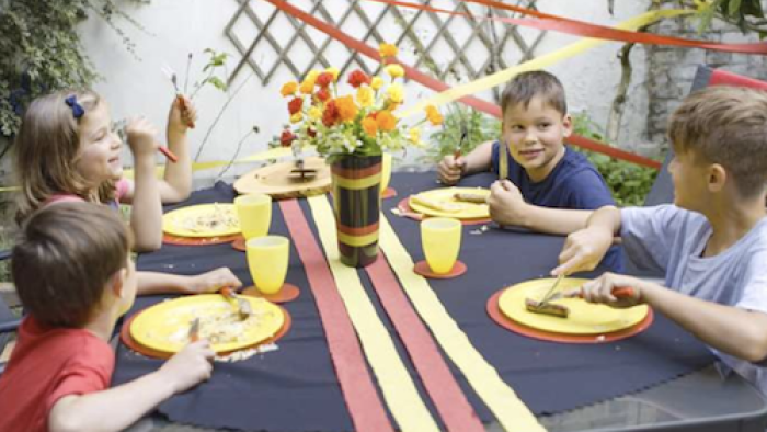 My World Kitchen Series: Sharing a meal with friends. 
