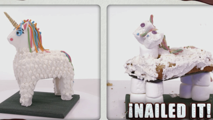 ¡Nailed It! Mexico TV Show: Post-unicorn challenge project. 