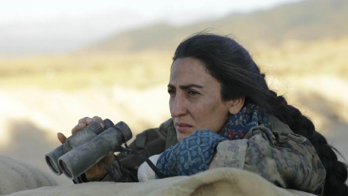 No Man's Land TV Show: Sarya (Souheila Yacoub) is a member of the YPJ