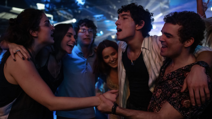 Now & Then TV show: Celebrating the end of college. 