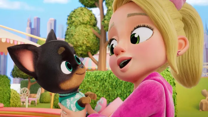 Paris & Pups TV show screenshot 3: Paris Star and her dog Baby