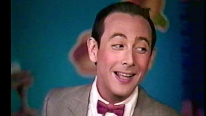 Pee-wee as Himself TV show screenshot: Pee-wee looks off camera