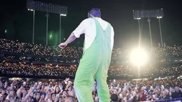 Reggaeton: The Sound that Conquered the World screenshot 2: A reggaeton singer performs in a stadium. 