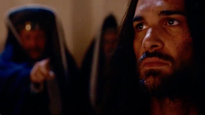 Jesus listens to his fate. 