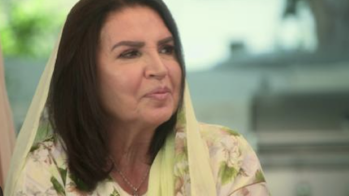 Secrets & Sisterhood TV show screenshot 2: The Sozahdah matriarch wears yellow veil.  The 