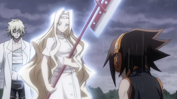 Shaman King TV Show: Talking to spirits. 