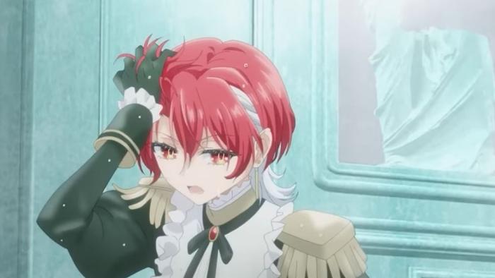Shiboyugi TV show screenshot 2: Beniya nervously pulls her hair as she looks off into the distance