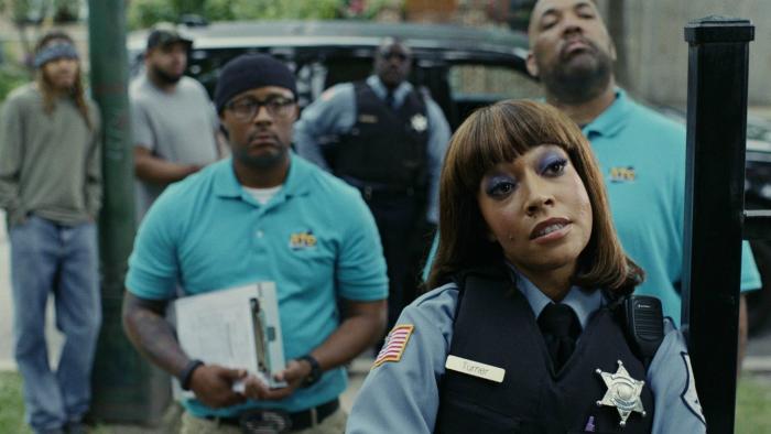 South Side Television: Scene 1 Simon, Sergeant Turner, and K confront a witness