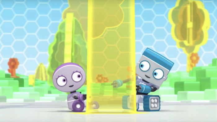 Spot Bots TV Series: Lexie and Cubi. 