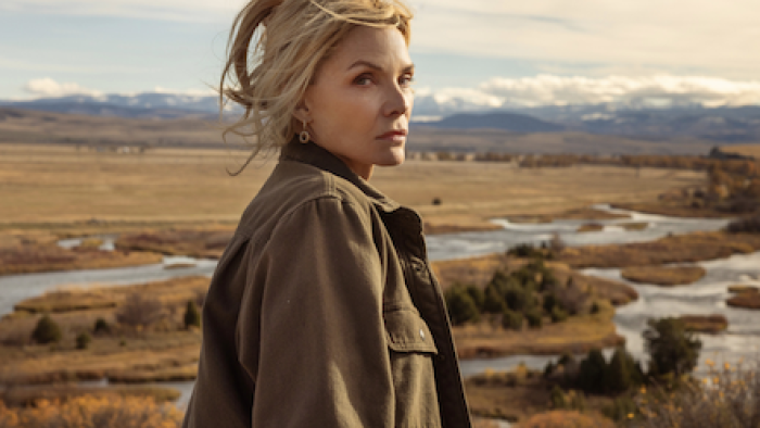 The Madison TV show screenshot 1: Stacy Clyburn looking out at Madison River Valley