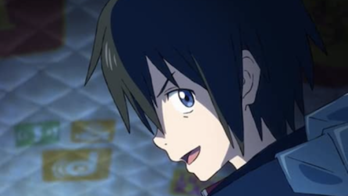 The Orbital Children TV Show: Touya is working on hacking a system. 