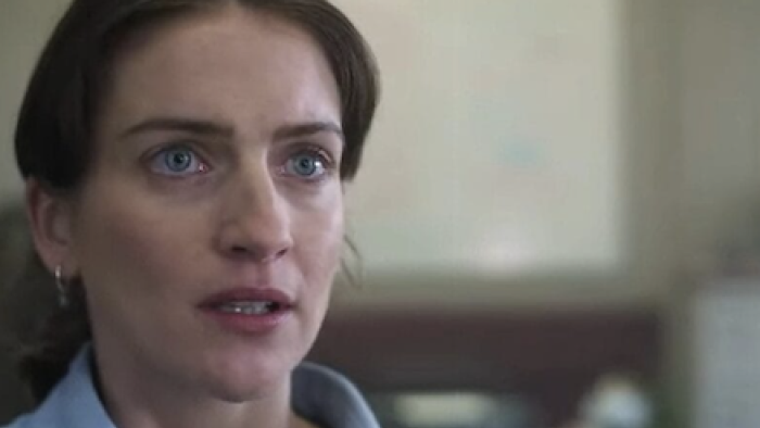 The Vanishing Triangle screenshot 1: Lisa Wallace pleading face. 