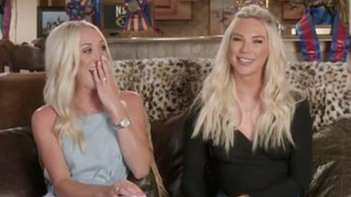 Sisters gossip. 