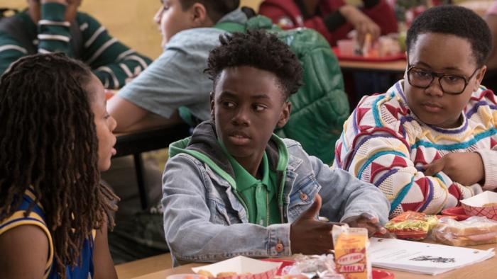 The Chi TV Show: Kevin talks to his friends at school. 