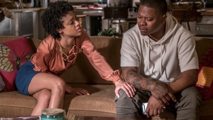 The Chi TV Show: Jerrika and Brandon. 