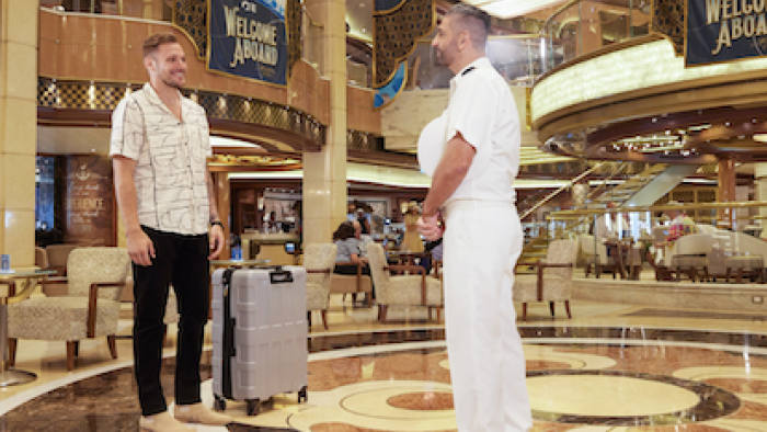 The Real Love Boat TV show: Meeting the Captain. 