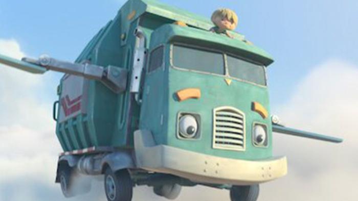A Trash Truck Christmas Television: Scene 3