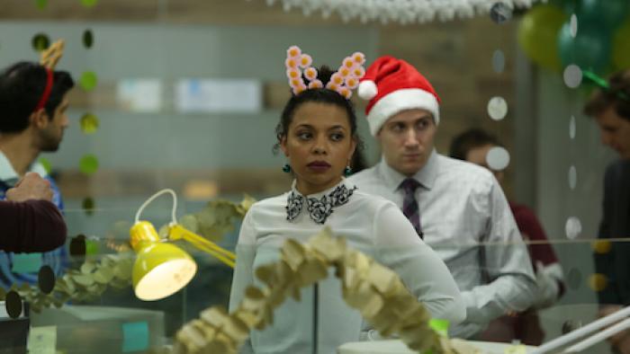 Two Sentence Horror Stories TV Series: At an office party. 