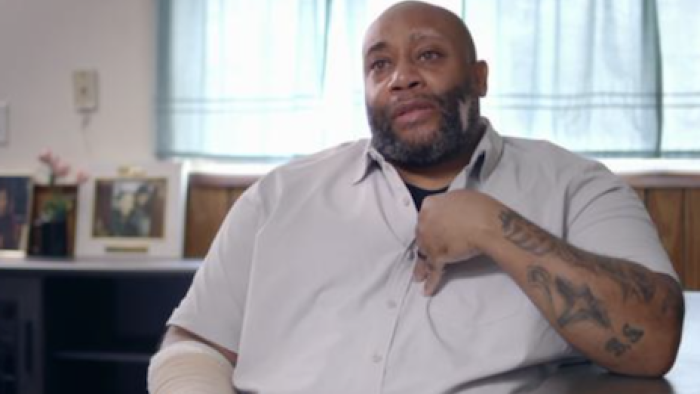 Web of Death: Kalvon Hawkins sits and discusses his daughter. 