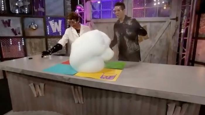 Wonderama TV Series: A science experiment. 