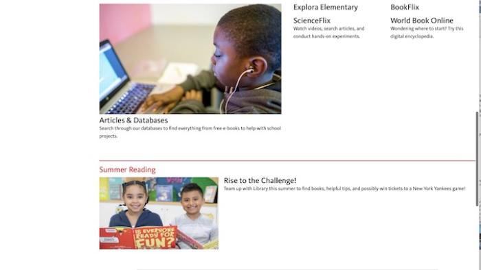Kids.nypl.org Screen Capture #2