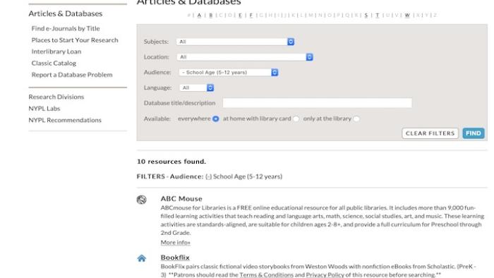 Kids.nypl.org Screen Capture #3
