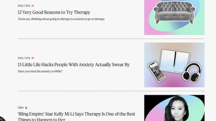 List of articles.