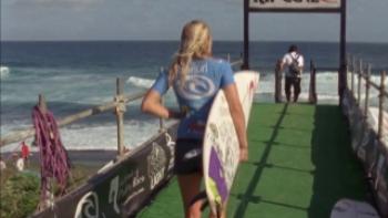 Stephanie in the Water Trailer