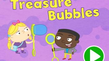 Gracie and Friends Treasure Bubbles App: Screenshot #1