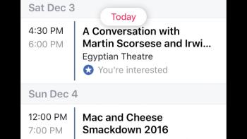 Events from Facebook App: Screenshot #5