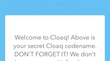 Cloaq App: Screenshot #2