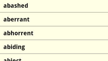 Lists for Writers App: Screenshot #2