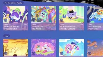 Moshi Kids Slee p and Meditation home screen