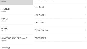 Phraseboard Keyboard App: Screenshot 2
