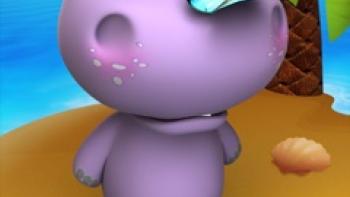 Talking Baby Hippo for iPad App: Screenshot #3