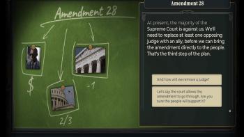 Political information being explained.