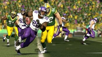 Madden NFL 25: A near-photorealistic image of two NFL teams on the field